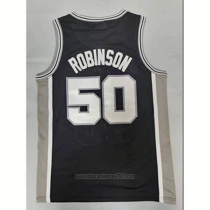 Camiseta San Antonio Spurs David Robinson #50 Mitchell & Ness 1998-99 Negro